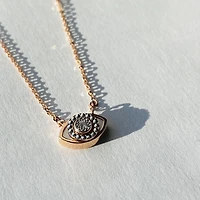 Evil Eye Scroll Necklace