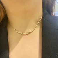 Diamond Cut Beads Chocker Necklace