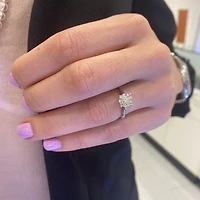 1.0ct Diamond illusion White Gold Ring