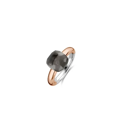 Grey Green Cushion Ring