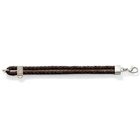 Double Brown Leather Bracelet