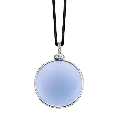 Frosted Blue Pendant