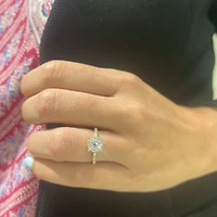1.50ct Diamond Solitaire Illusion Shank Yellow Gold Ring