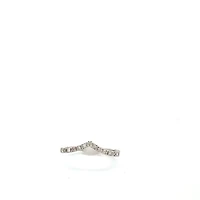 Curve Baguette Round Diamond Ring 18KW