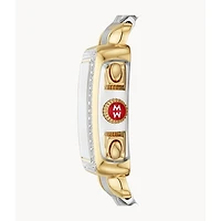 Deco Diamond Two Tone Mother Pearl 35MM Chrono Watch