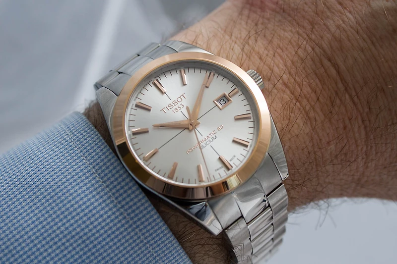 Gentleman Powermatic Steel/Rose 40MM Watch