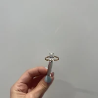 .75ct Diamond Solitaire Illusion Rose Gold Ring