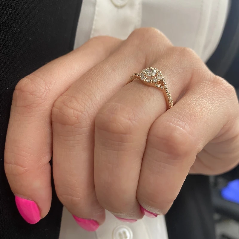 .54ct Diamond Rose Gold Engagement Ring