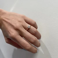 .75ct Diamond Solitaire Illusion Rose Gold Ring