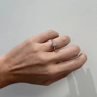 .75ct Diamond Solitaire Illusion Rose Gold Ring