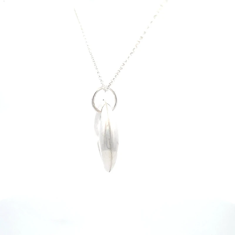 Puffed Mariner Silver Pendant 35MM