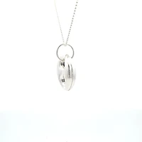 Puffed Mariner Silver Pendant 27MM