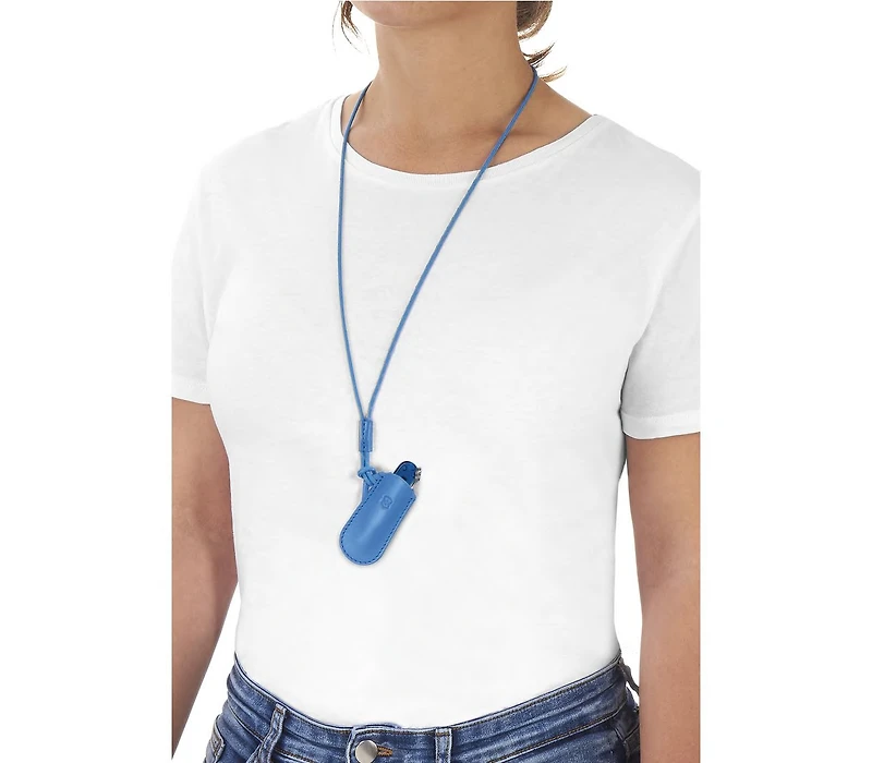 Blue Summer Rain Knife Leather Case