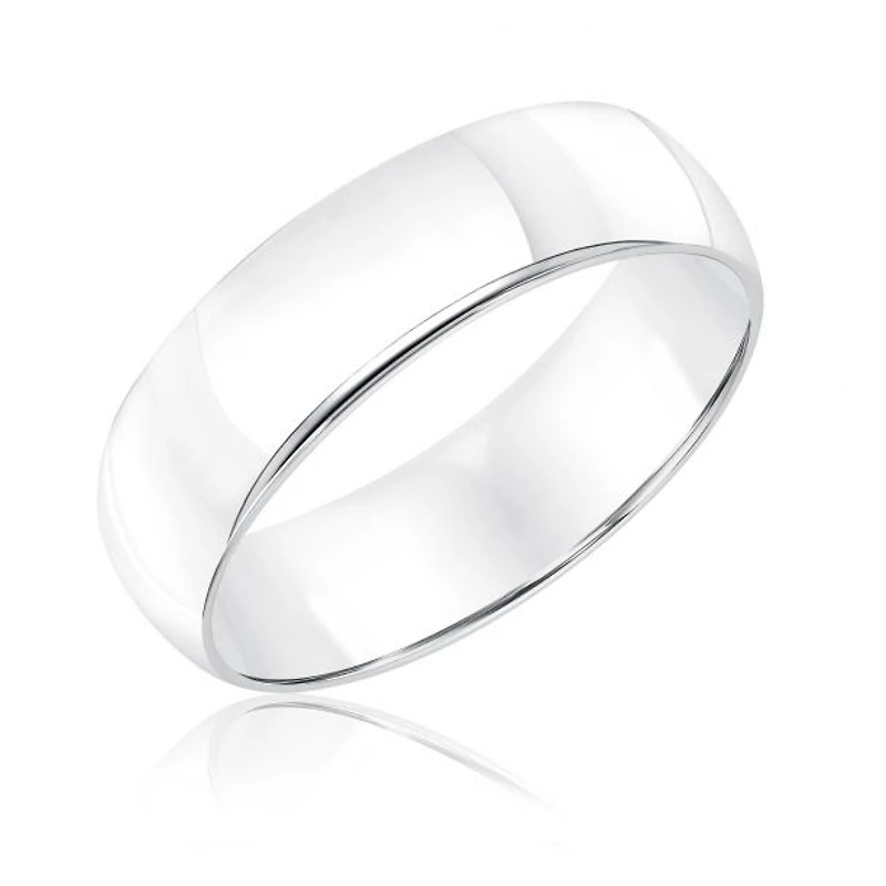 6MM Comfort Fit Wedding Band 14KW