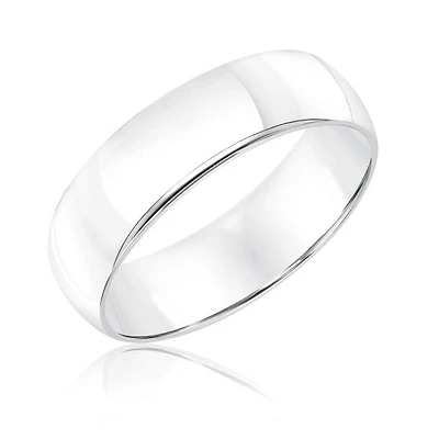 6MM Comfort Fit Wedding Band 14KW