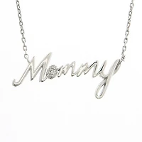 Silver Mommy Necklace