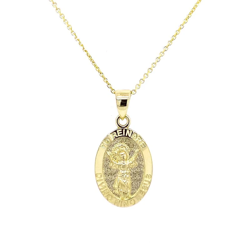 Divino Nino Jesus Oval 15MM Pendant