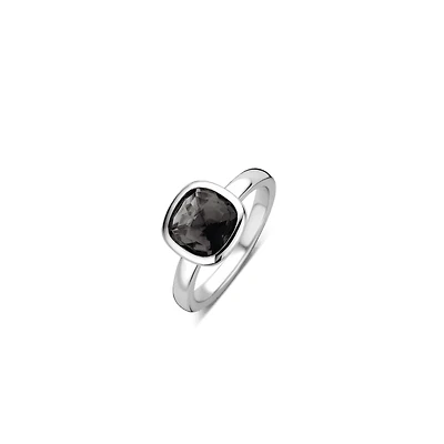 Black Cushion Ring