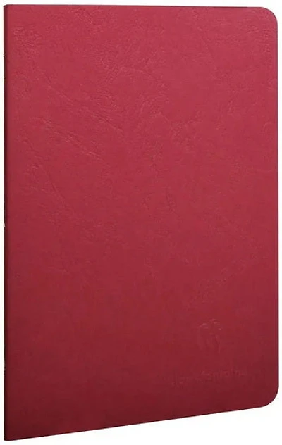 Cahier piqué Age-Bag ligné 96p 14.8x21cm Rouge
