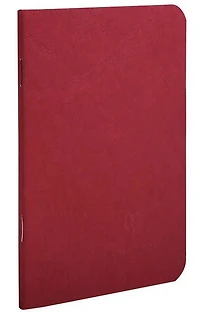 Carnet piqué Age-Bag ligné 96p 9x14cm Rouge