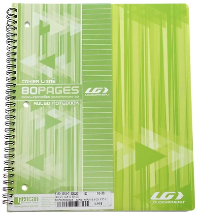 Cahier spirale ligné LG 80p 6AS