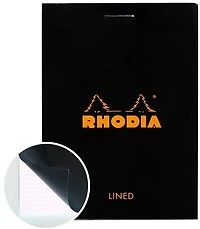 Rhodia Notepad-Lined - BLACK