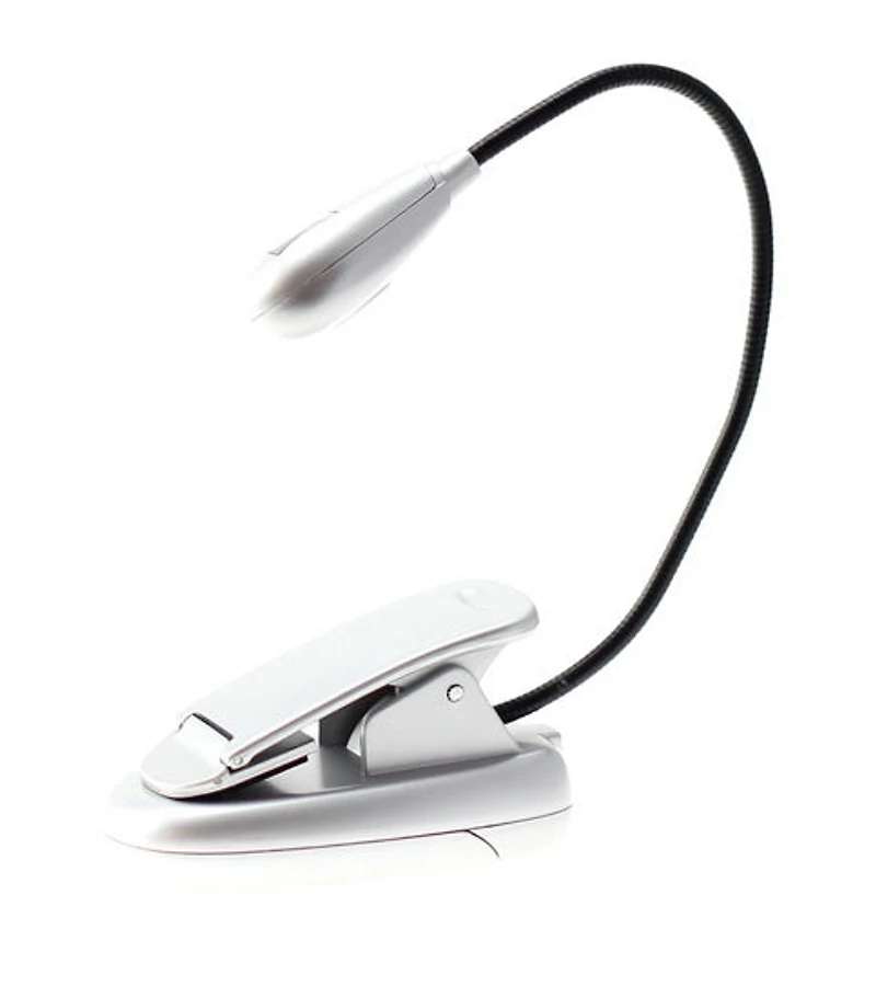 Lampe de lecture DEL argent 30cm
