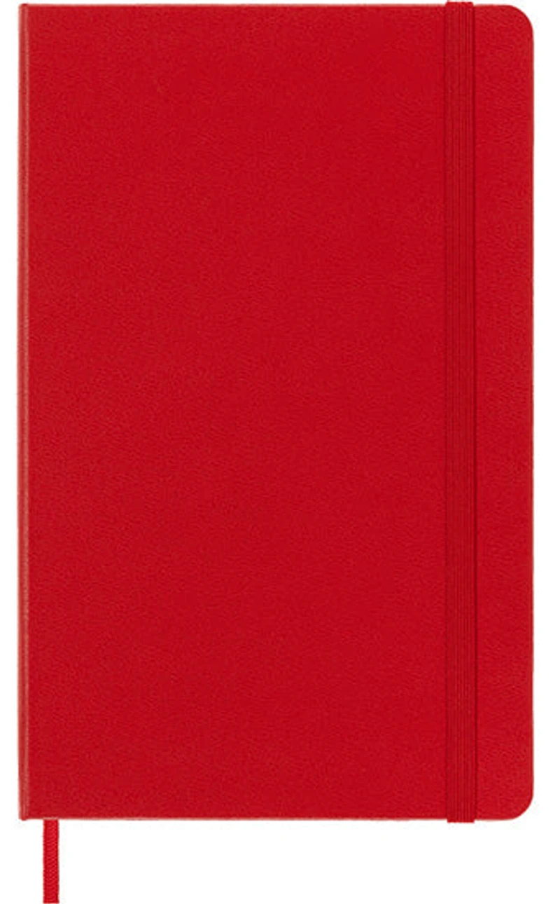 Cahier Classic blanc Large Rigide Rouge 240p