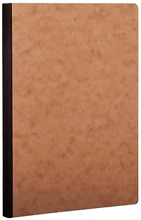 Cahier broché dos toilé Age-Bag uni 192p 14.8x21cm Tabac