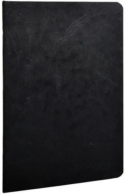 Cahier piqué Age-Bag ligné 96p 14.8x21cm Noir