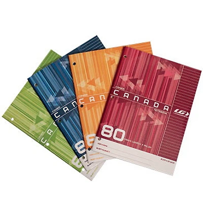 Cahier Canada ligné LG 80p 4AS
