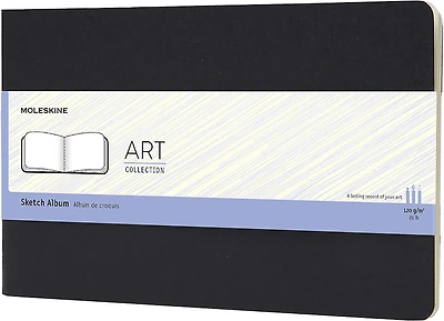 Cahier Sketch Album Large souple Noir 88p