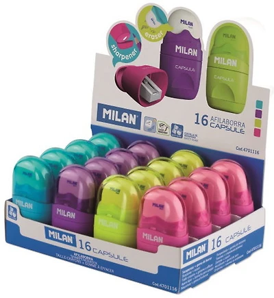 Taille-crayon et gomme à effacer Capsule 4AS