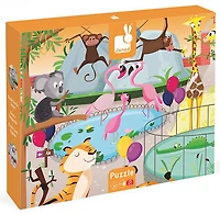 Puzzle tactile une journée au zoo 20 mcx