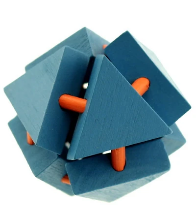 Mini casse-tête de bois couleurs as