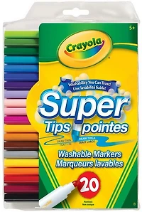 Marqueurs lavables Super pointes ( 20 )