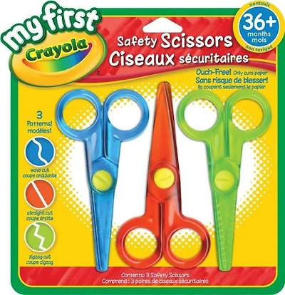 Ens. 3 ciseaux sécuritaires My first scissors
