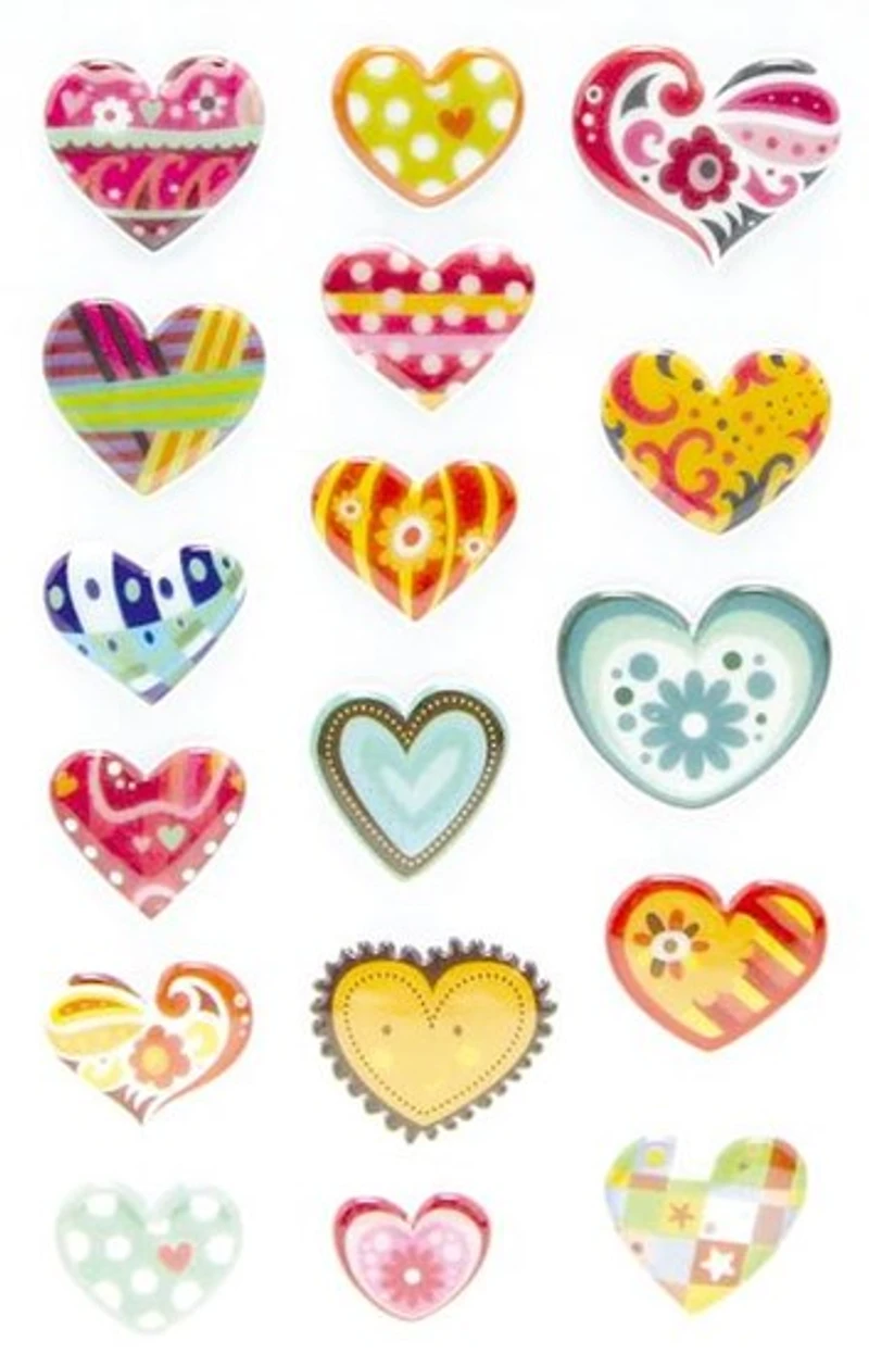 Autocollants coeurs pep