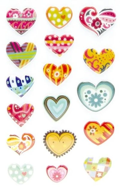 Autocollants coeurs pep