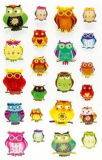 **Stickers *Cooky* Owls