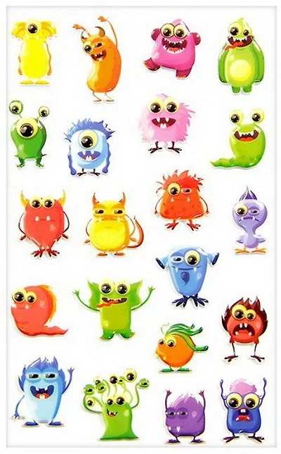 Cooky Stickers - Monsters