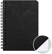 Carnet spirale Age-Bag ligné 100p 9.5x14cm Noir