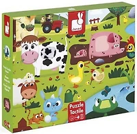 Puzzle tactile Animaux de la ferme 20 mcx