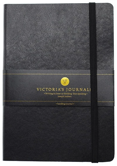 Journal souple ligné Noir avec élastique 176p