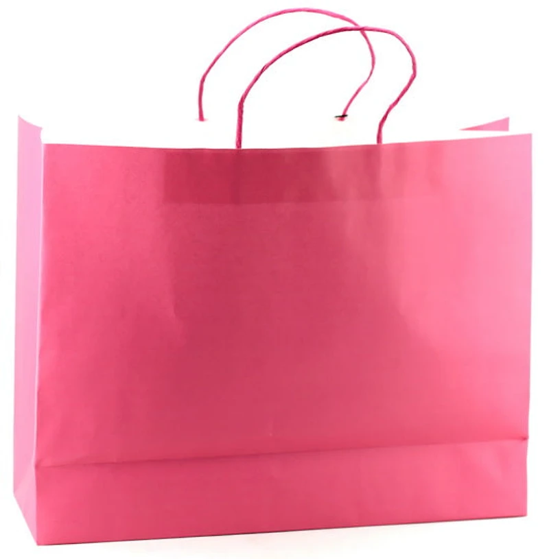 Sac large kraft rose