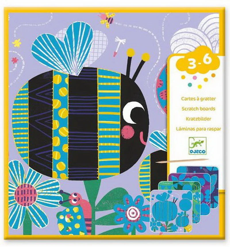 Cartes à gratter Toutes petites bêtes