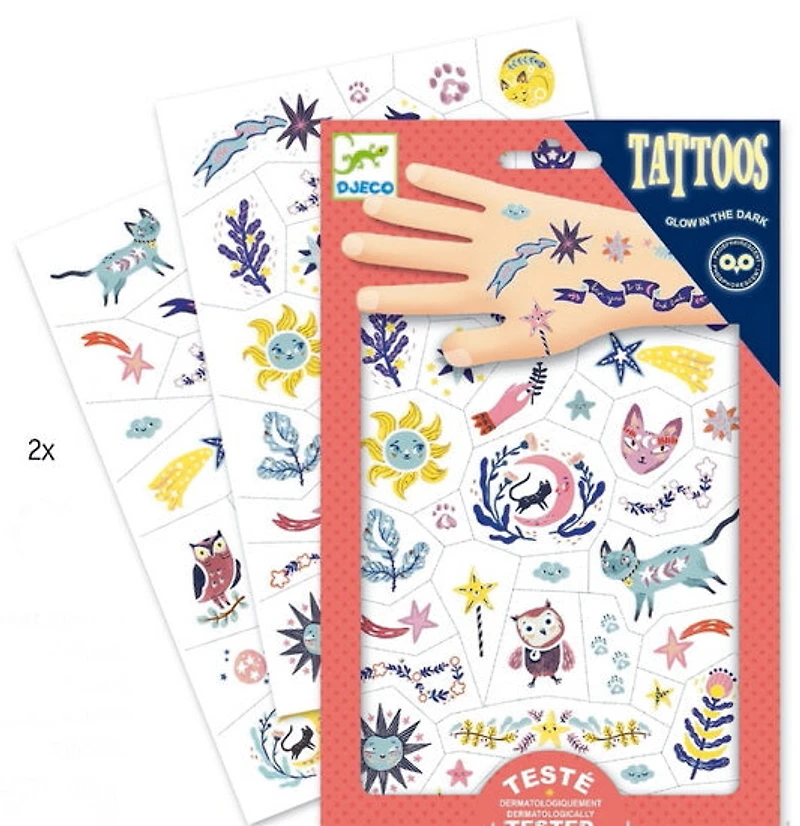 Tatouages phosphorescents Sweet Dreams