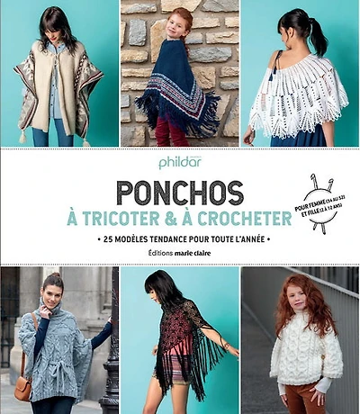 Ponchos en tricot et crochet : 25 modèles tendance pour toute l'année
