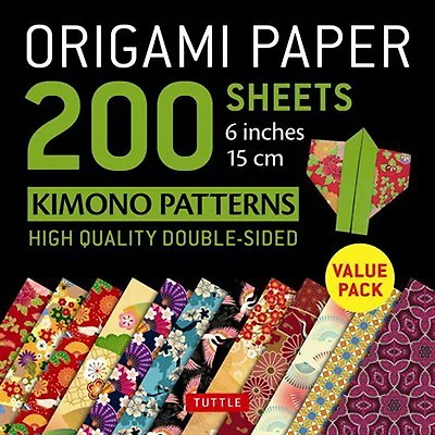 Origami Paper 200 sheets Kimono Patterns 6" (15 cm)