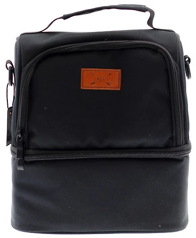 Boîte à lunch noire 2 compartiments